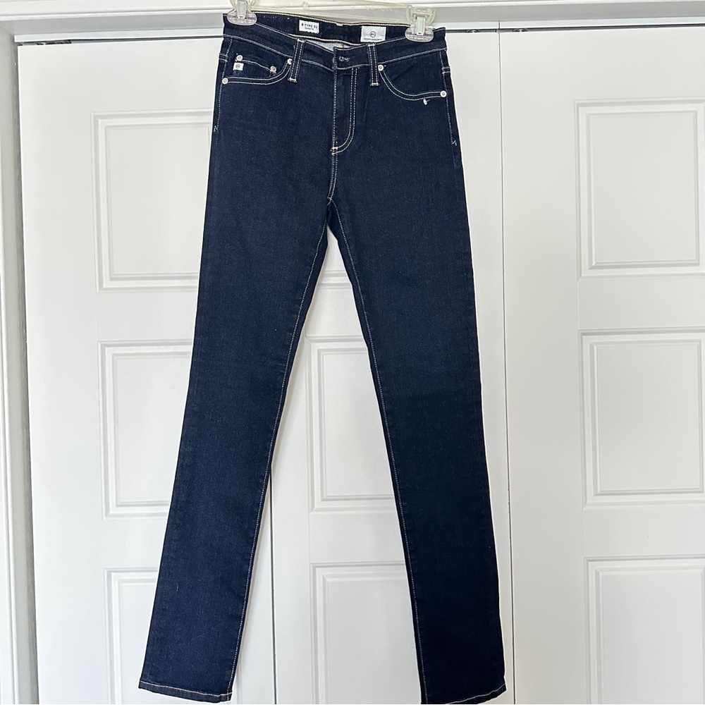 NEW AG Adriano Goldschmied B-Type 02 Straight JeaClassic Dark Blue Women's Jeans